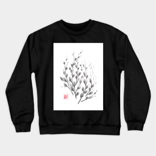 Gentle promise sumi-e painting Crewneck Sweatshirt